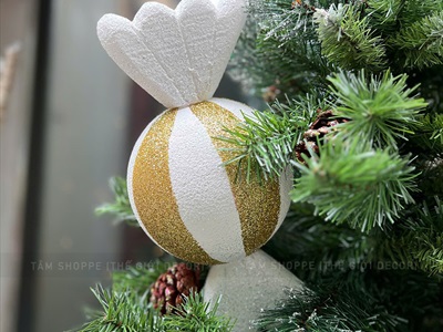 Mô hình kẹo mút tròn xoắn 2 đầu [Nhiều cỡ - Mút xốp] KEONGOT-03